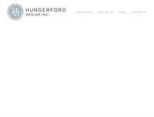 Tablet Screenshot of hungerforddesign.com